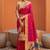 Rani Pink Color zari weawing Work Silk Saree