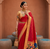 Red Color zari weawing Work Silk Saree