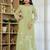 Designer pastel green chanderi silk embroidered suit set with dupatta for women