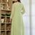Designer pastel green chanderi silk embroidered suit set with dupatta for women