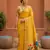 Yellow Color zari weawing Work Silk Saree