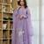 Designer lavender chanderi silk embroidered ethnic suit set with dupatta