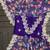 purple digital prints sequin embroidered georgette saree with blouse