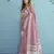 Aarzoo soft linen silk saree with chikankari weaved border | elegant ethnic wear collection