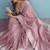 Aarzoo soft linen silk saree with chikankari weaved border | elegant ethnic wear collection