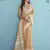 Aarzoo soft linen silk saree with chikankari weaved border | elegant ethnic wear collection