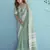 Aarzoo soft linen silk saree with chikankari weaved border | elegant ethnic wear collection