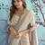 Aarzoo soft linen silk blend saree with chikankari weaved border 