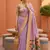 Lavender Color zari weawing work Silk Saree
