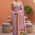 Lavender Color zari weawing work Silk Saree