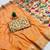 Mustard Color zari weawing work Silk Saree