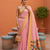 Pink Color zari weawing work Silk Saree