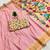 Pink Color zari weawing work Silk Saree