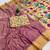 Violet Color zari weawing work Silk Saree