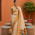 White Color zari weawing work Silk Saree