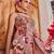 Mauve embroidered chiffon anarkali