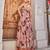 Mauve embroidered chiffon anarkali