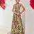 Sage green embroidered chiffon co ord set