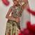 Sage green embroidered chiffon co ord set