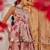 Mauve embroidered chiffon co ord set