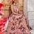 Mauve embroidered chiffon co ord set