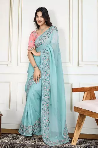 wedding wear crunchy silk saree