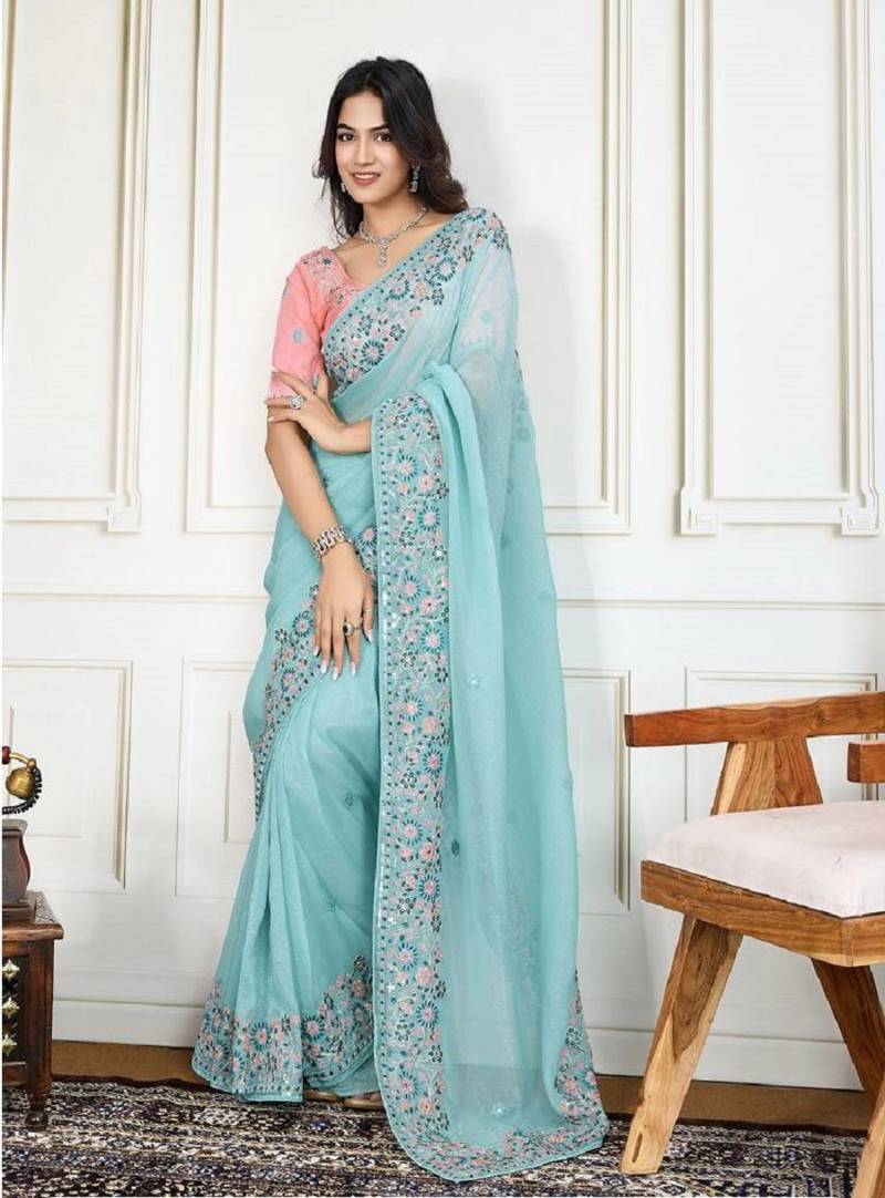  wedding wear crunchy silk saree