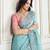 New trendy  stylish wedding wear crunchy silk saree