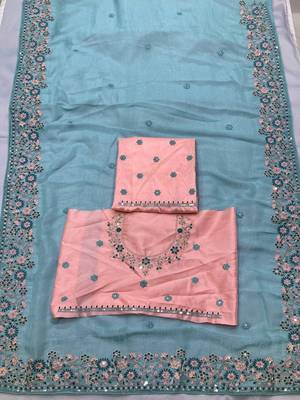 wedding wear crunchy silk saree 4