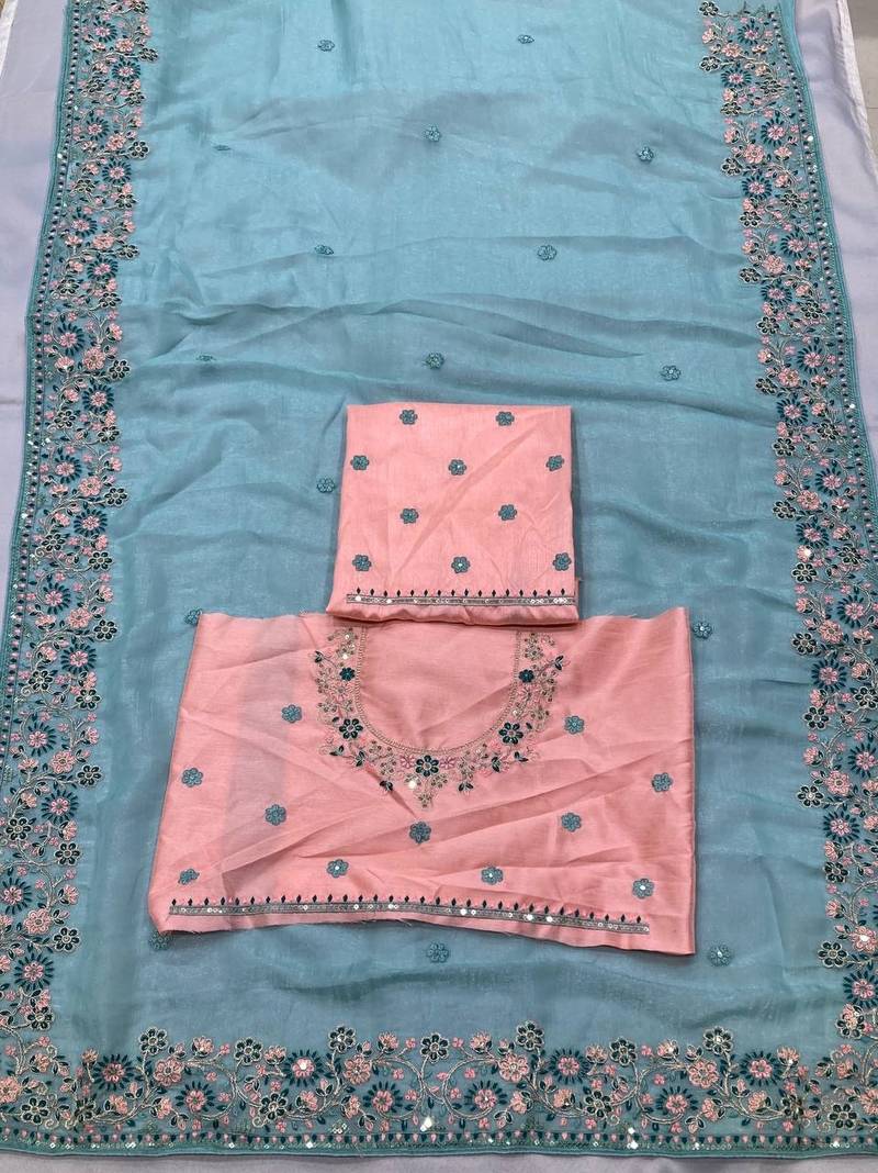  wedding wear crunchy silk saree