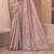 Beige shimmer silk blend embroidered saree with unstitched blouse piece
