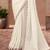 Off white georgette embroidered saree with unstitched blouse piece