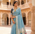 Sky Blue Meenakari Zari weawing Cotton Saree