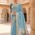 Sky Blue Meenakari Zari weawing Cotton Saree