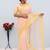 peach emboidered cut work organza saree with blouse