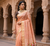 Light Orange Meenakari Zari weawing Cotton Saree