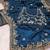 Teal blue embroidered threads zari work satin silk bollywood saree with blouse