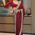maroon sequin embroidered mirror work georgette saree with blouse
