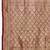 Violet banarasi art silk blend zari woven saree with unstitched blouse piece