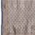 Grey banarasi art silk blend zari woven saree with unstitched blouse piece