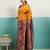 Mustard banarasi art silk blend zari woven saree with unstitched blouse piece