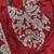 maroon embroidery chinon silk ready to wear saree