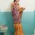 Mustard banarasi art silk blend zari woven saree with unstitched blouse piece