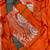 Orange Color Embroidery Work Chinon Silk Ready To Wear Saree