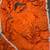 orange embroidery chinon silk ready to wear saree