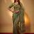 Premium poly cotton saree with traditional threadwork motifs