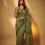 Premium poly cotton saree with traditional threadwork motifs