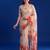 Women's floral printed weightless marbal saree