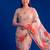 Women's floral printed weightless marbal saree