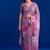 Women's floral printed weightless marbal saree